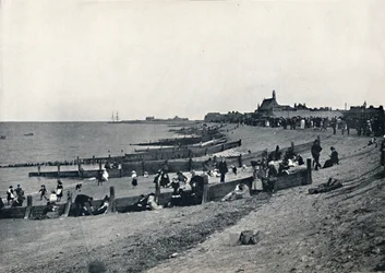 Sheerness - Die Promenade und der Strand, 1895