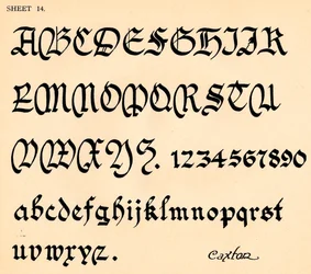 Blatt 14, aus einem Portfolio von Alphabeten, 1929