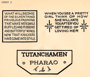 Blatt 2, aus einem Portfolio von Alphabeten, 1929