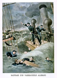 Schiffswrack eines Schulschiffs, Deutsch