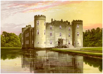 Shirburn Castle, Oxfordshire, Wohnsitz des Earl of Macclesfield, um 1880