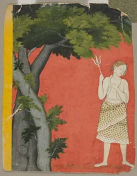 Shiva unter Bäumen