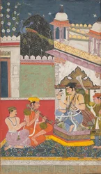 Shri Raga: Folio aus einer Ragamala-Serie, Mitte des 17. Jahrhunderts