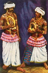 Singhalesische Teufelstänzer aus Ceylon, ca. 1928