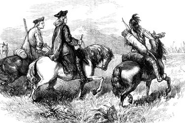 Sir Alexander Cuming auf dem Weg zu den Cherokee, South Carolina