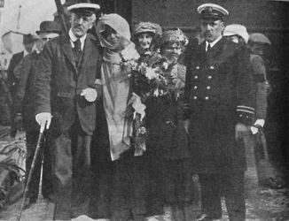 Sir Squire Bancroft und Madame Sarah Bernhardt, um 1925