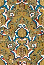 Soffit des großen Bogens am Eingang des Hofes des Fischteichs, 1907