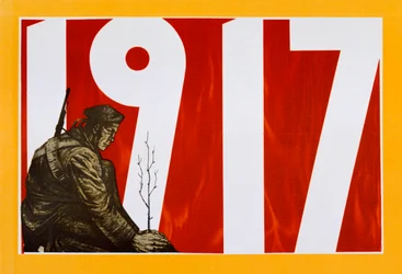 Sowjetisches Propagandaposter, 1917