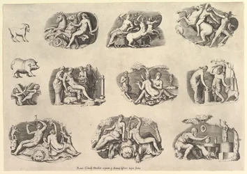 Speculum Romanae Magnificentiae: Themen nach der Antike..., ausgeführt ca. 1550-77, gedruckt nach 1577