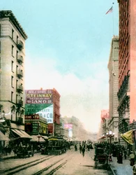 Spring Street, Los Angeles, Kalifornien, USA, um 1900