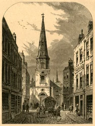 St. Antholins Kirche, Watling Street 1868, 1897