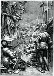 Johannes der Täufer predigt in der Wüste, 16. Jahrhundert, 1870