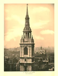 St Mary-Le-Bow, Der Turm, Mitte bis Ende des 19. Jahrhunderts