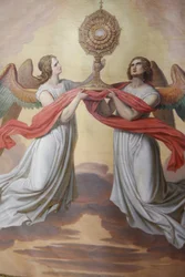 St. Peterskirche. Eucharistie, Wien, Österreich