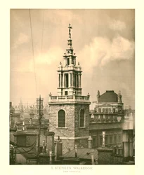 St. Stephen Walbrook, Der Kirchturm, Mitte bis Ende des 19. Jahrhunderts