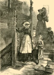 Treppe des Cromwell House, 1876