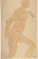 Stehender weiblicher Akt