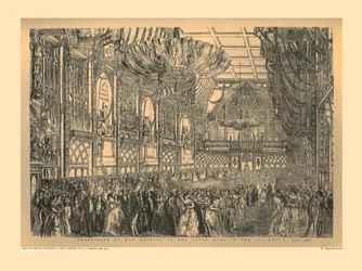 Staatsball in der Guildhall, 1851, 1886