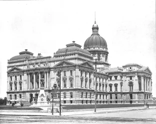 State Capitol, Indianapolis, Indiana, USA, um 1900