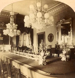 Staatsspeisesaal, Präsidentenresidenz, Washington, D.C., USA, um 1900