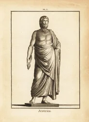 Statue des römischen Gottes Jupiter
