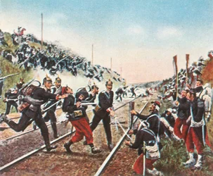 Sturm auf den Bahndamm bei Nuits durch die Badener, 18. Dezember 1870, 1936