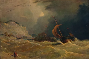 Stürmische Meereslandschaft, um 1830, 1938