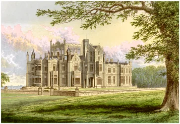 Stourton, Yorkshire, Heim von Lord Stourton, ca. 1880