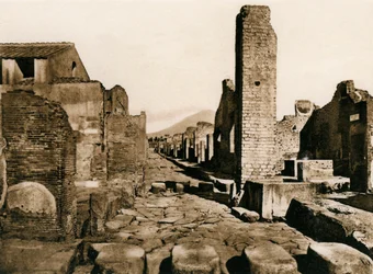 Strada Stabiana, Pompeji, Italien, um 1900er