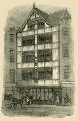 Straßenfront von Crosby Hall, ca. 1872