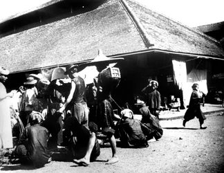 Straßenszene, Saigon, 1900