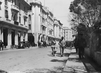Straßenszene, Casablanca, Marokko, ca. 1920er-1930er