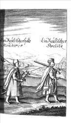 Streltsy aus Georg Adam Schleissing Derer beyden Czaaren in Reussland Iwan und Peter Alexewiz, 1693