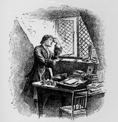 Studium der Wolkenbildung aus seinem Dachboden