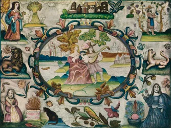 Stumpfwerkbild, Jakobäisches Zeitalter, um 1615