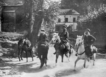 Sudanesische Kavallerie, Frankreich, 1915