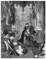 Sonntag auf der Union Pacific Railway, USA, 1875