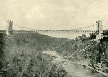 Hängebrücke, Nord-Sydney, 1901