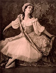 Tamara Karsavina, russische Ballerina, in Nikolai Tcherepnins Ballett Le Pavillon d