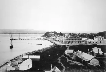 Tauranga, Bay of Plenty, Nordinsel, Neuseeland, 1875