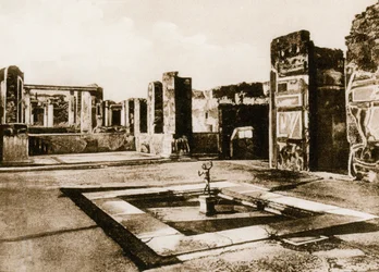 Tempel des Apollo, Pompeji, Italien, um 1900er Jahre