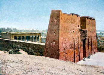 Tempel des Horus, Edfu, Ägypten, 20. Jahrhundert