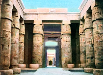 Tempel des Khonsu, Karnak, Luxor, Ägypten, 20. Jahrhundert