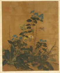 Zehn Bilder von Blumen, Früchten und Vögeln, Ming-Dynastie