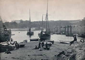 Tenby - Im Hafen, 1895