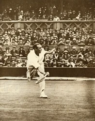 Tennismatch auf dem Centre Court in Wimbledon, ca. 1930er Jahre, 1935