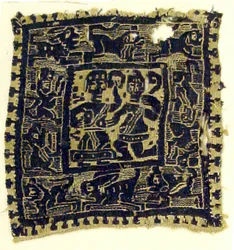 Textilfragment, koptisch, frühes 6. Jahrhundert