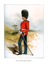 Das 23. Royal Welsh Fusiliers, um 1890