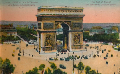 Der Arc de Triomphe und das Grab des unbekannten Soldaten, Paris