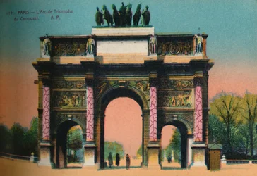 Der Arc de Triomphe du Carrousel, Paris, um 1920